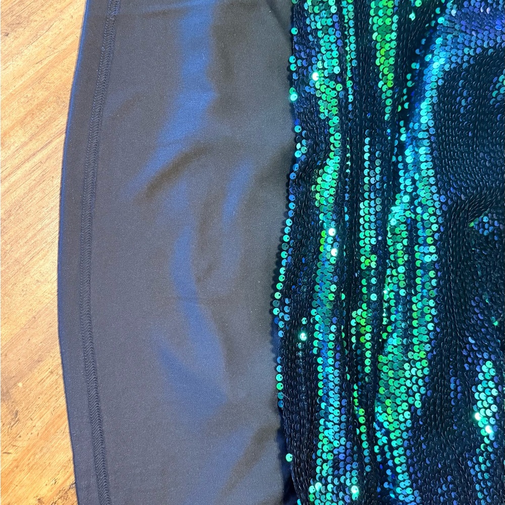 Baltic Born Green and Blue Sequin Mini Dress - Picture 5 of 5